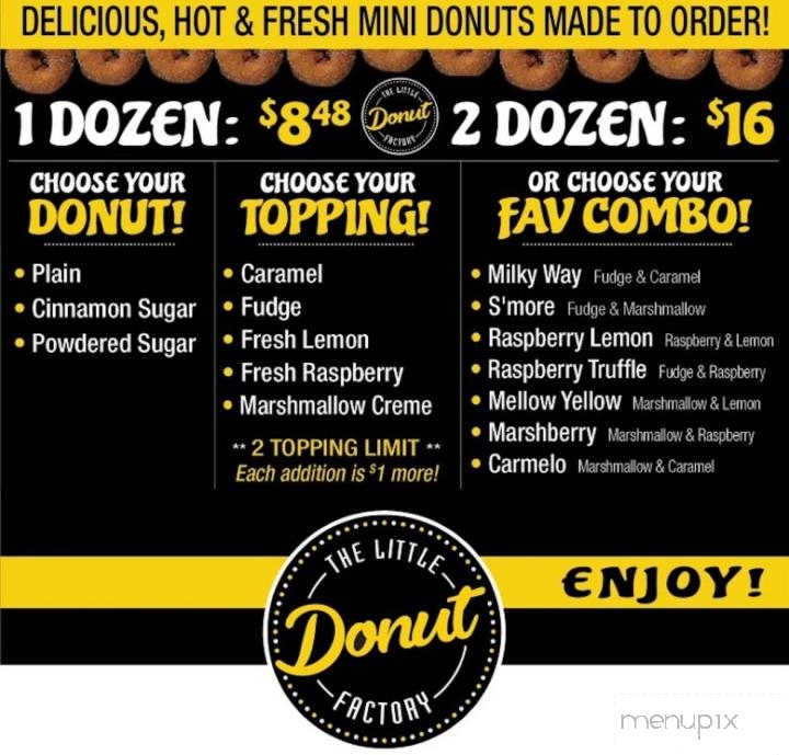 The Little Donut Factory - Rochester, MI menu_pic