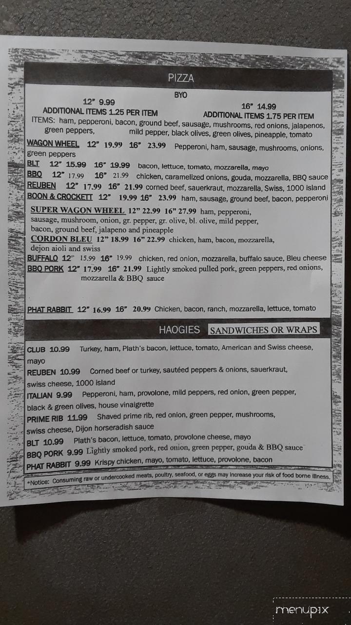 Wagon Wheel - Ossineke, MI menu_pic