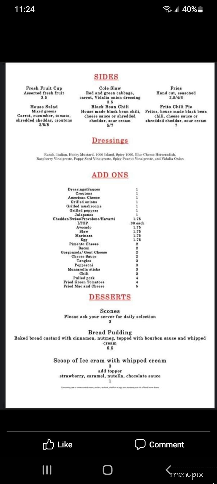 The Red Moose - St Marys, GA menu_pic