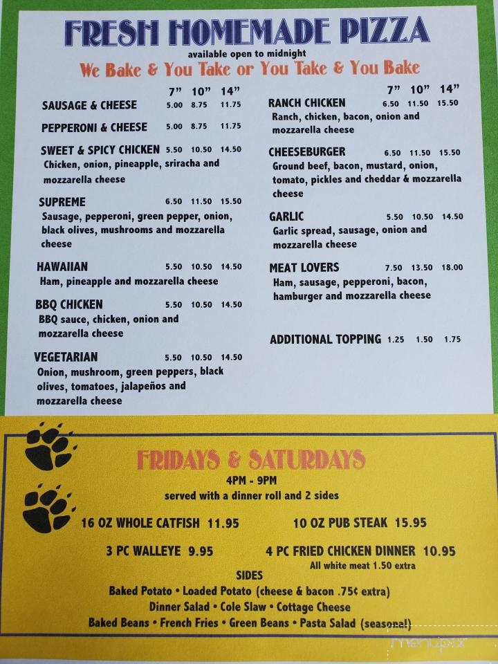 Mc Critters - Pekin, IL menu_pic