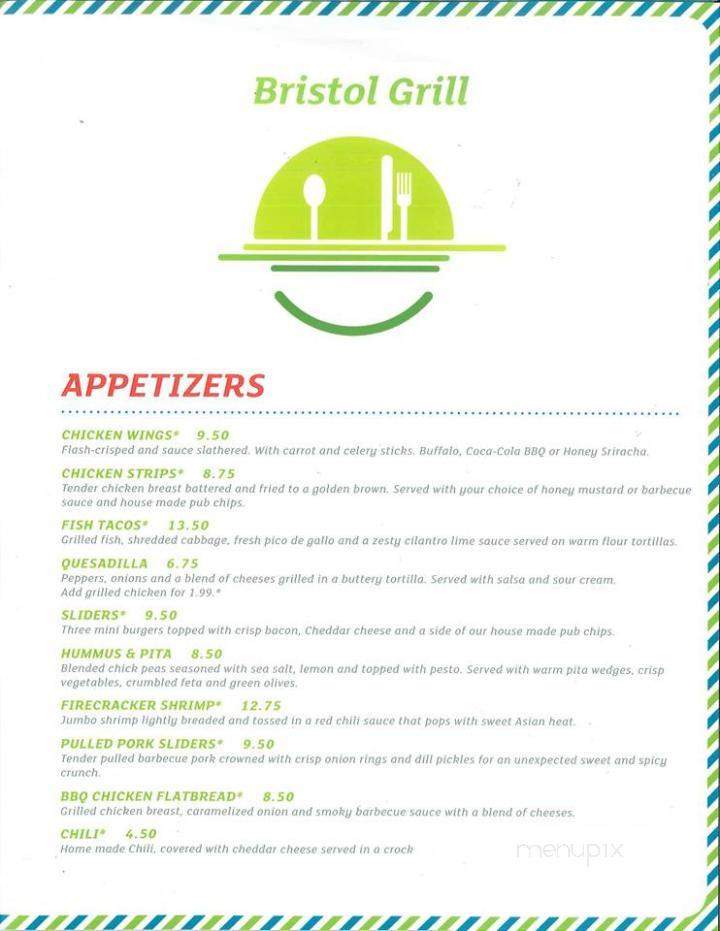Bristol Grill - Mansfield, MA menu_pic