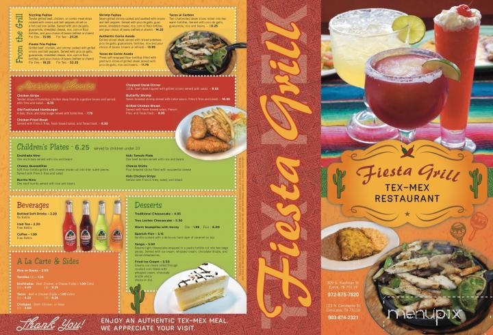 Fiesta Grill - Corsicana, TX menu_pic