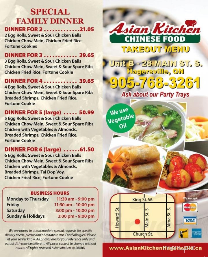 Asian Kitchen - Hagersville, ON menu_pic
