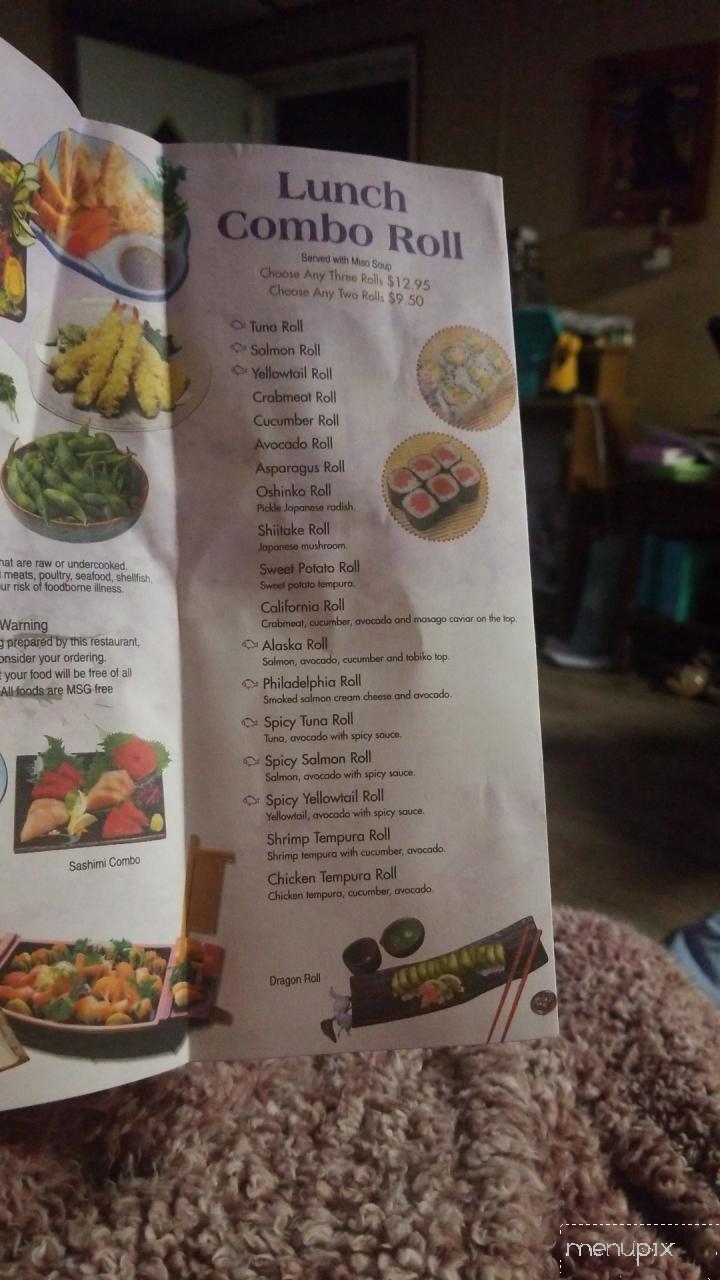 Fuji Hibachi Sushi - Conway, SC menu_pic