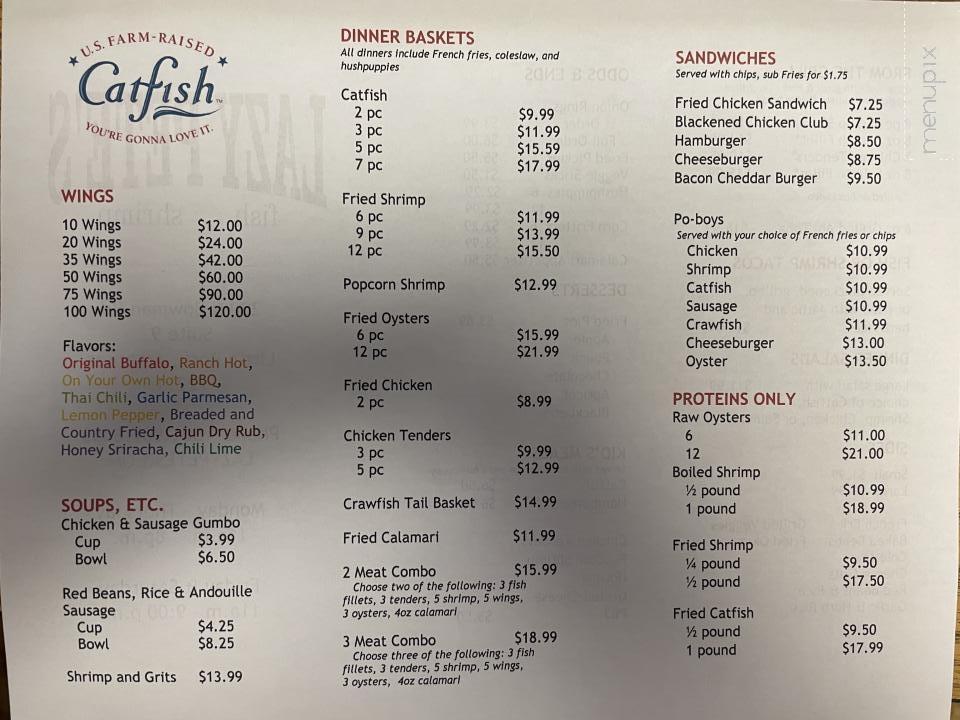 Lazy Pete's - Little Rock, AR menu_pic