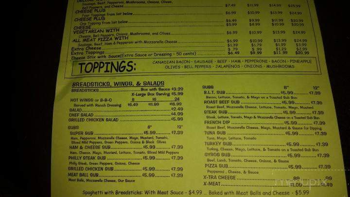 Pizza To Go - Benton, TN menu_pic