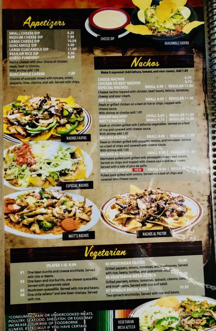 El Jardin Mexican Restaurant - Kingston Springs, TN menu_pic