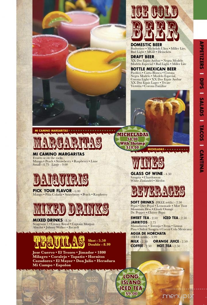 Mi Camino Real Mexican Restaurant - Plymouth, IN menu_pic