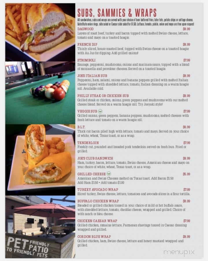 Joe's Grille Fishers - Fishers, IN menu_pic