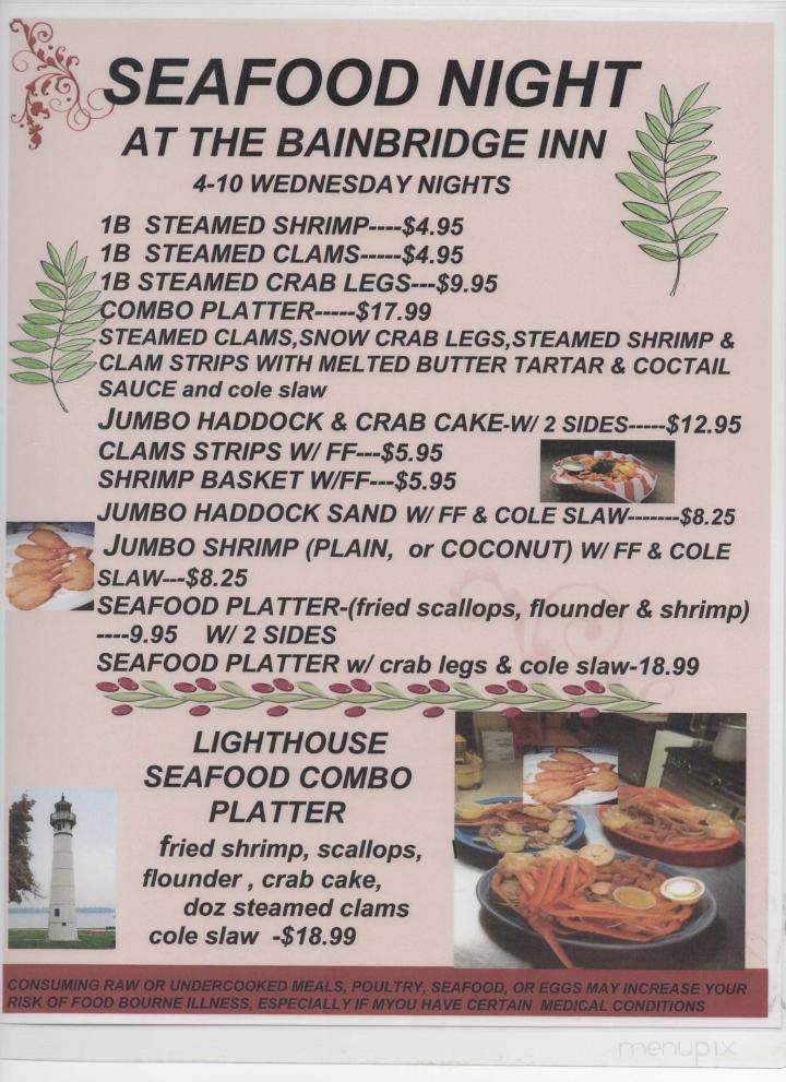 Bainbridge Inn - Bainbridge, PA menu_pic