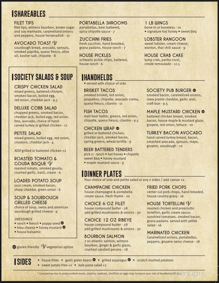 Blind Society - Vandalia, IL menu_pic