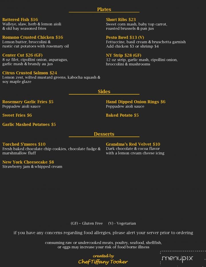 Willby's Restaurant & Lounge - Willowbrook, IL menu_pic