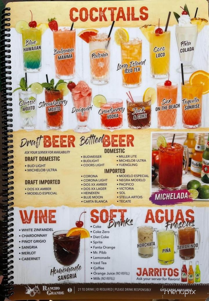 Rancho Grande - Madison, FL menu_pic