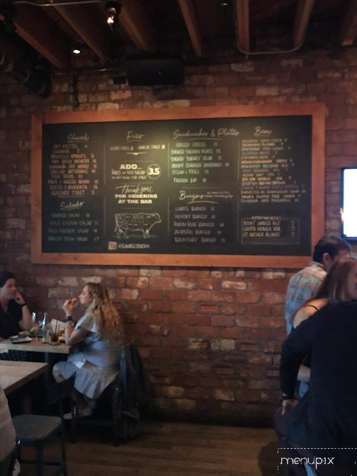Laurel Tavern - Studio City, CA menu_pic