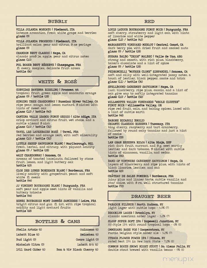 Doc's Restaurant - Glens Falls, NY menu_pic