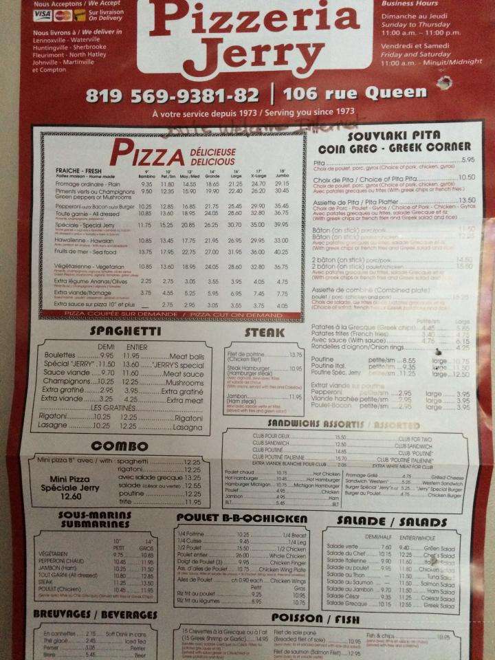 Jerry Pizzeria - Sherbrooke, QC