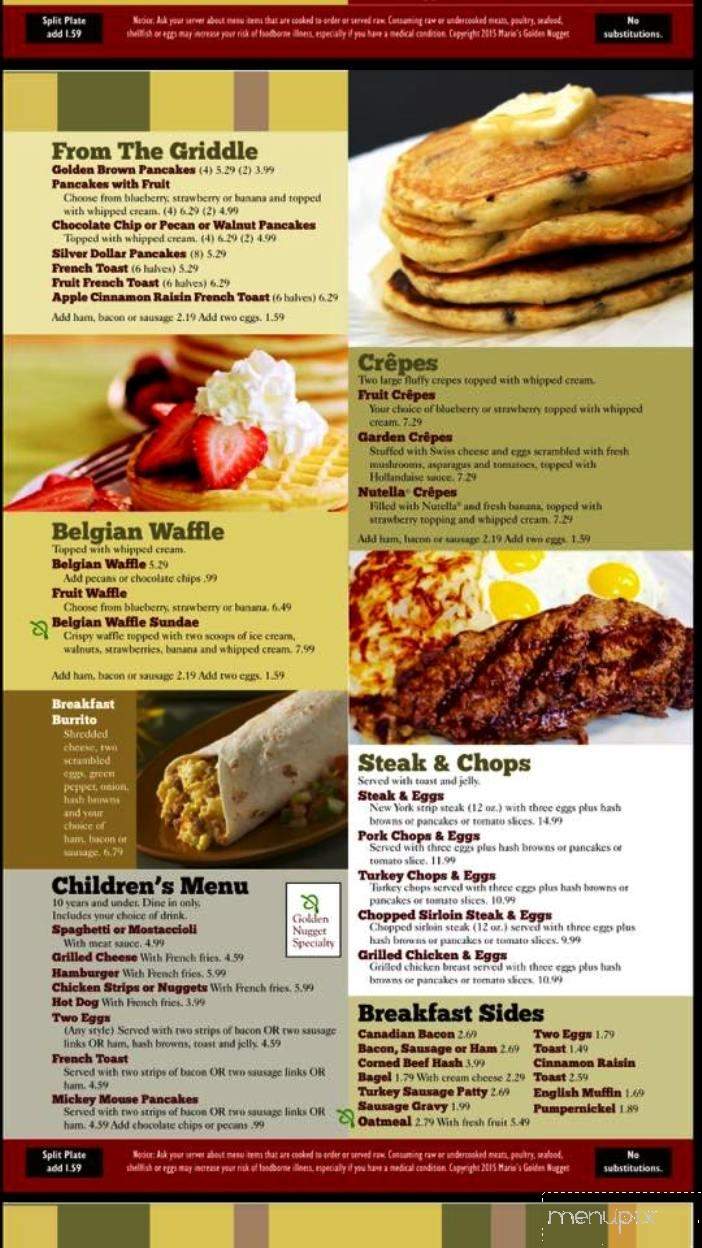 Nugget - Oxford, MI menu_pic