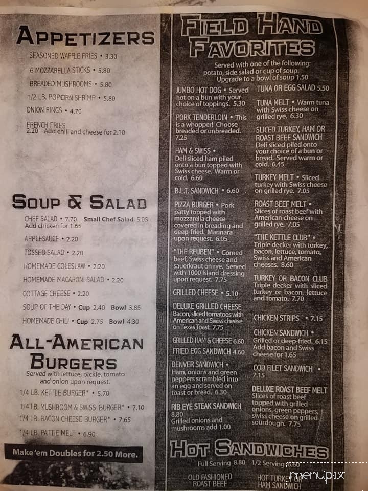 Kountry Kettle - Savanna, IL menu_pic