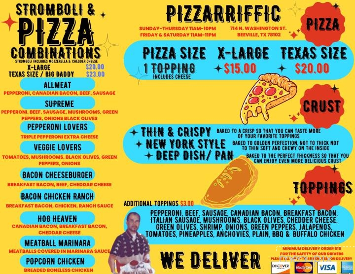 Pizzarriffic - Beeville, TX menu_pic
