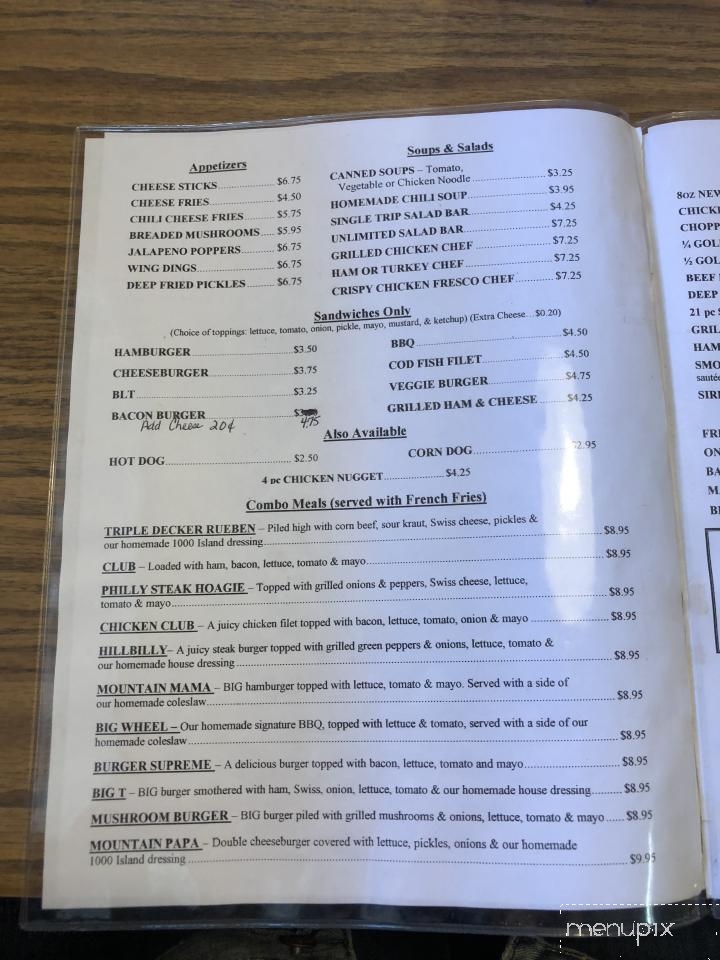 Alderson Big Wheel - Alderson, WV menu_pic