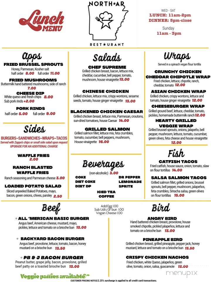North Bar Popup - Searcy, AR menu_pic