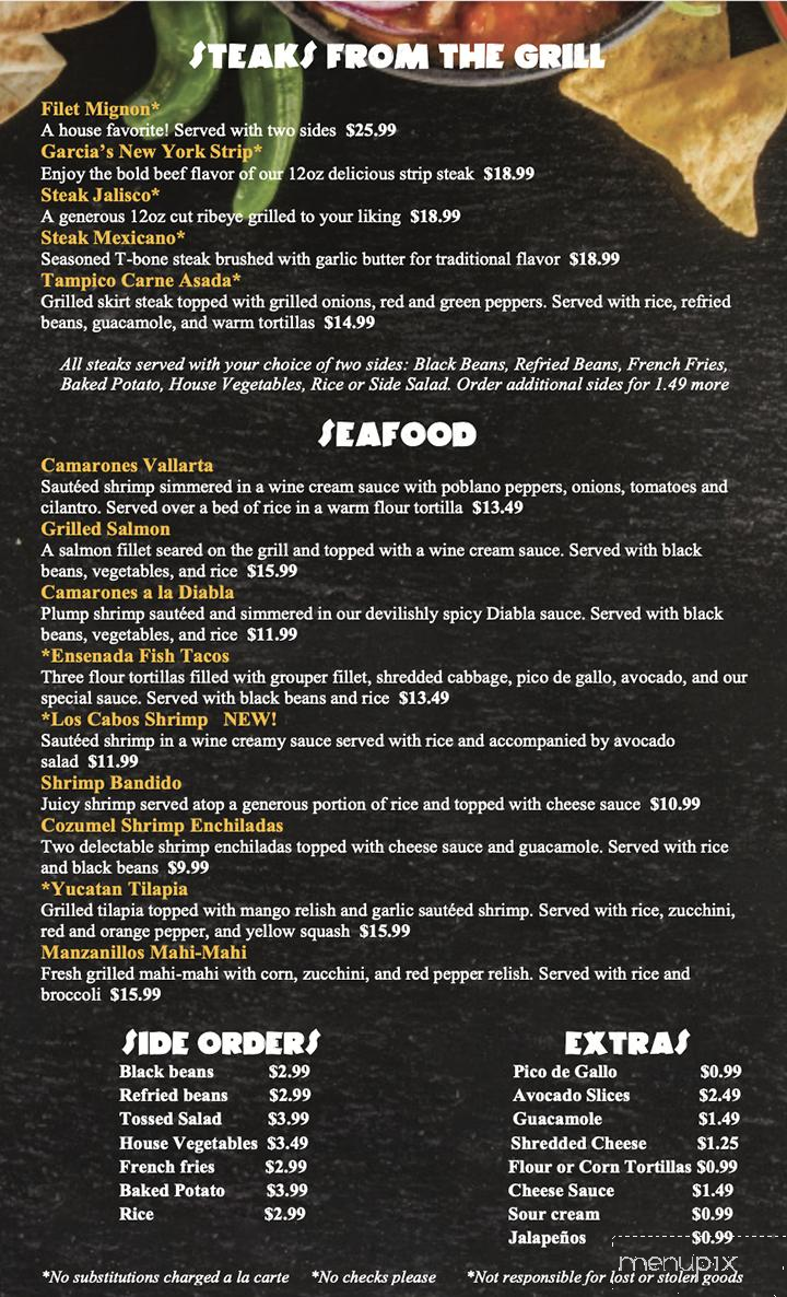 Garcia's Restaurant - Campbellsville, KY menu_pic