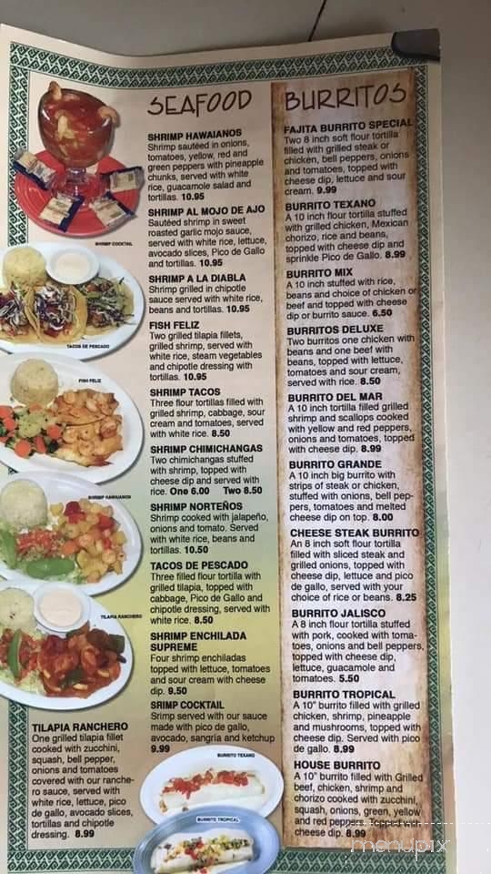 Garcia's Mexican Restaurant - Morgantown, KY menu_pic