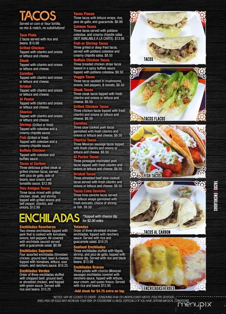 Catrinas Mexican Bar & Grill - Gainesville, GA menu_pic