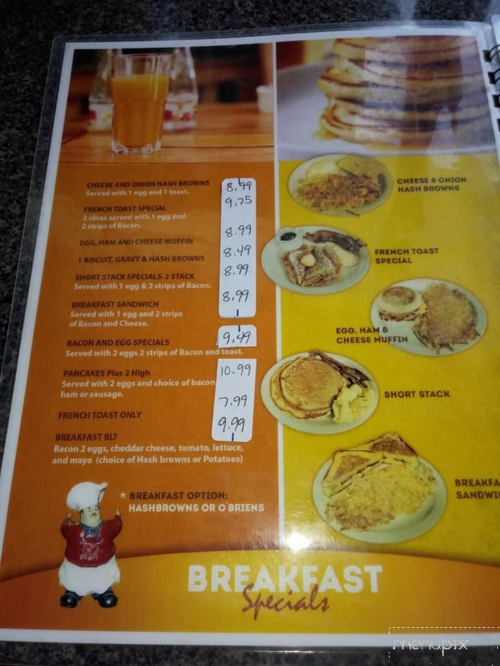 Breakfast And Burgers - Salem, OR menu_pic