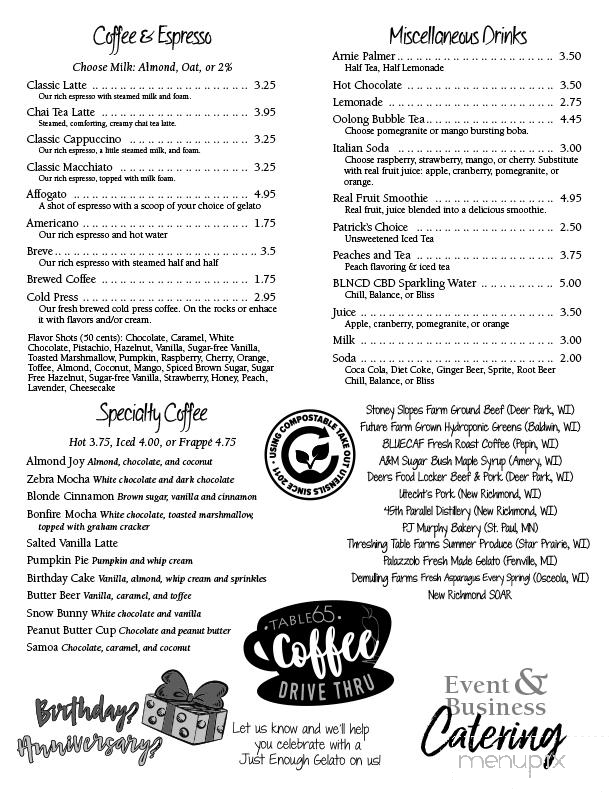 Table 65 - New Richmond, WI menu_pic