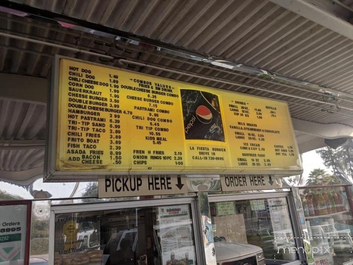 La Fiesta Burger - Visalia, CA menu_pic
