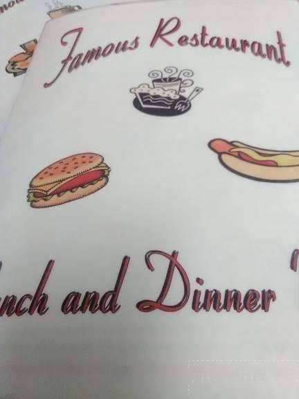 Famous Restaurant - York, PA menu_pic