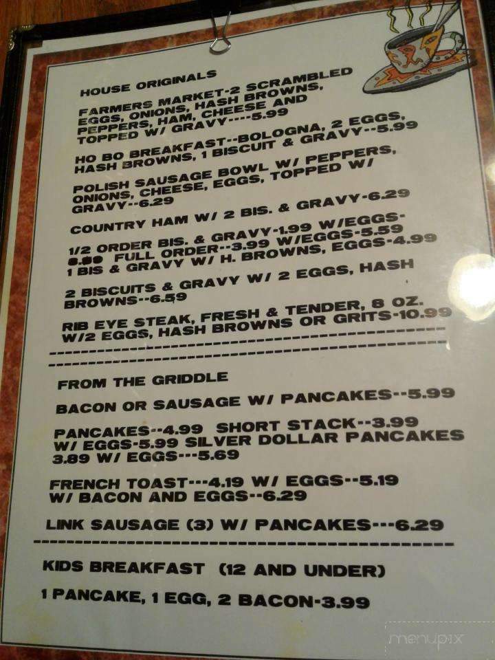 Dudley's Truck Stop - Rocky Mount, VA menu_pic