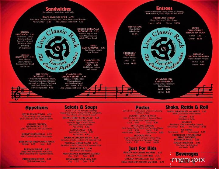 Yesterday's - Destin, FL menu_pic