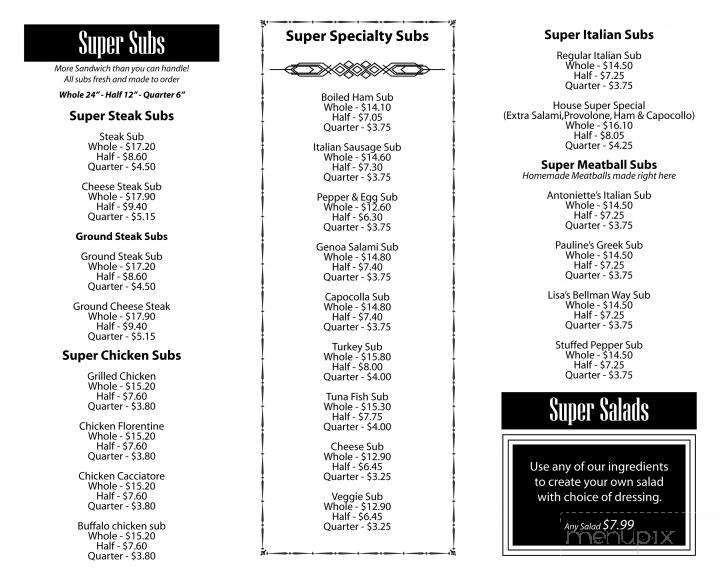 New York Super Subs - Cape Canaveral, FL menu_pic