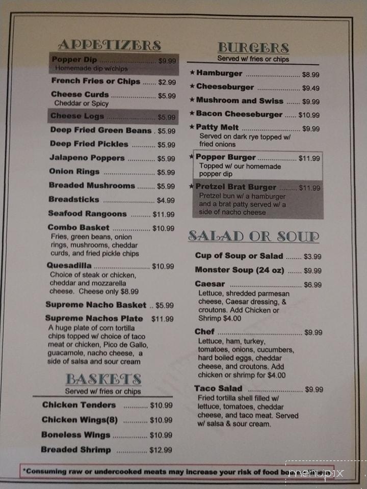 Corner Grille - Marinette, WI menu_pic