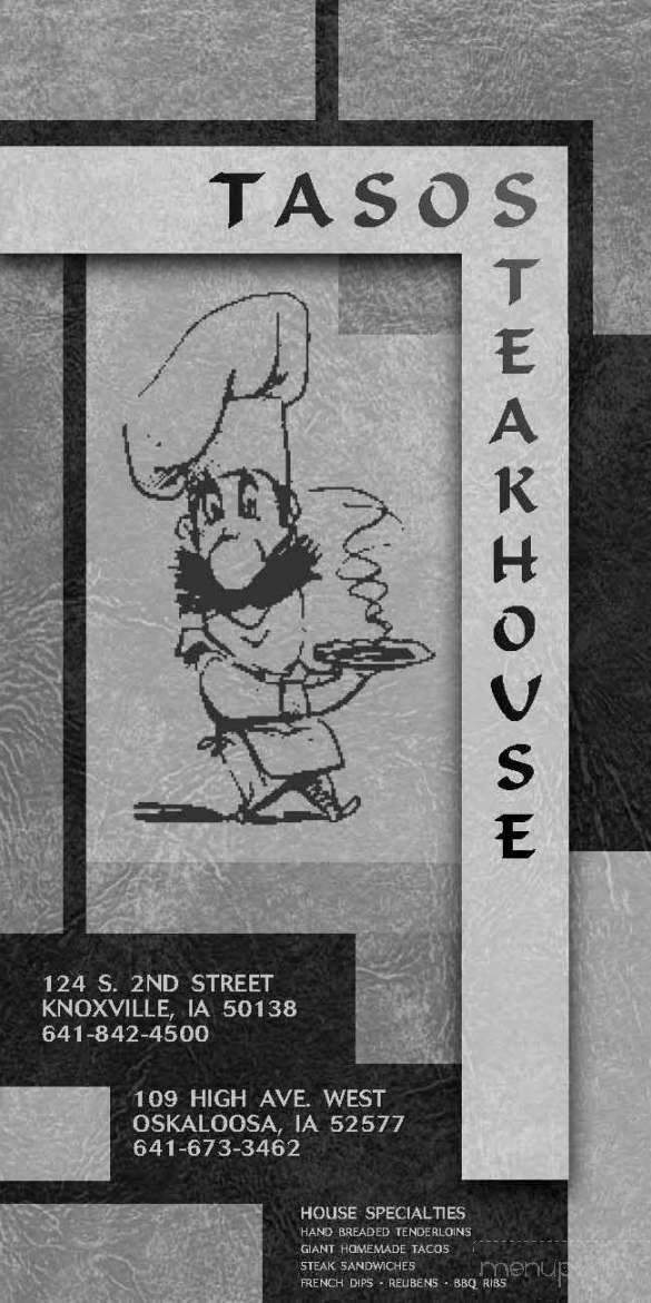 Tasos's Steakhouse - Knoxville, IA