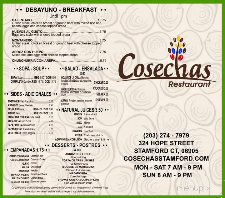 Cosechas Restaurant - Stamford, CT