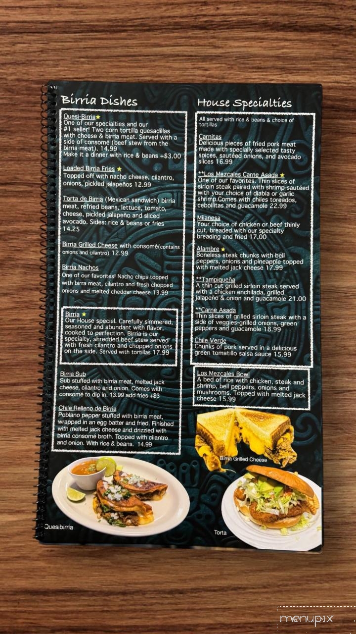 Los Mezcales Bar & Grill - Fond du Lac, WI menu_pic