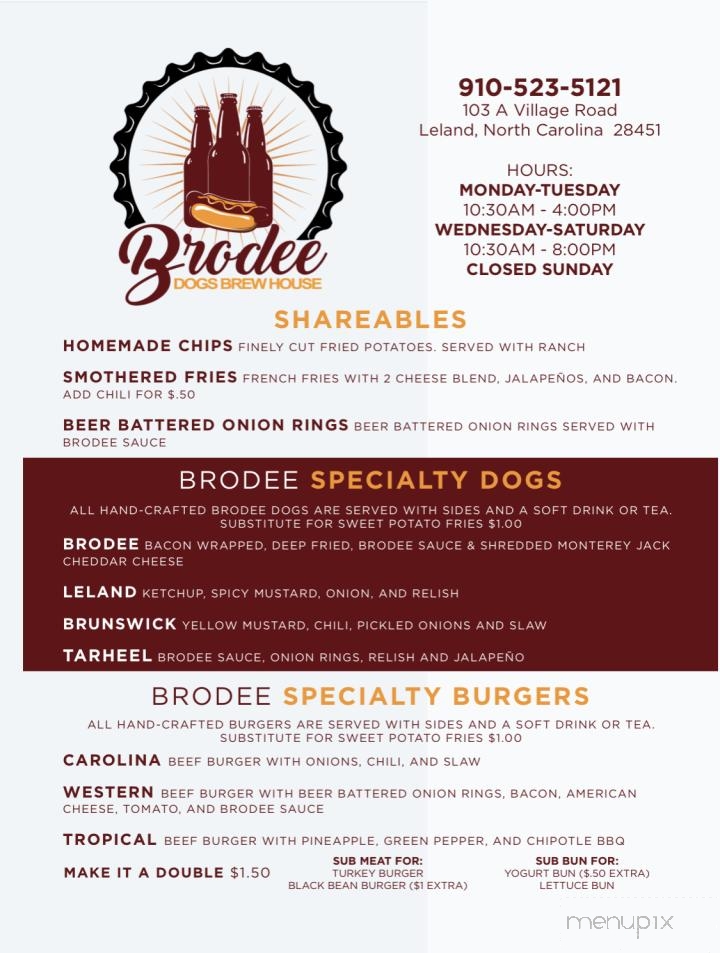 Brodee Dogs - Leland, NC menu_pic