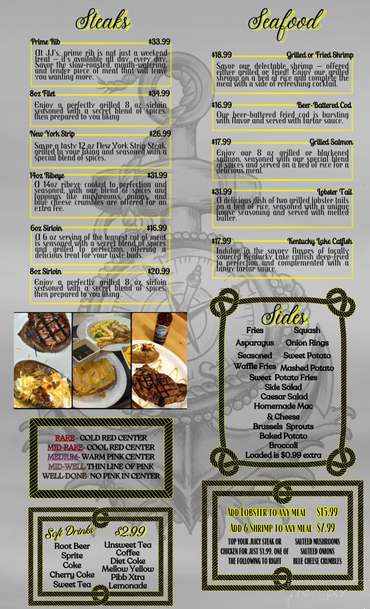JJ's Steakhouse - Eddyville, KY menu_pic