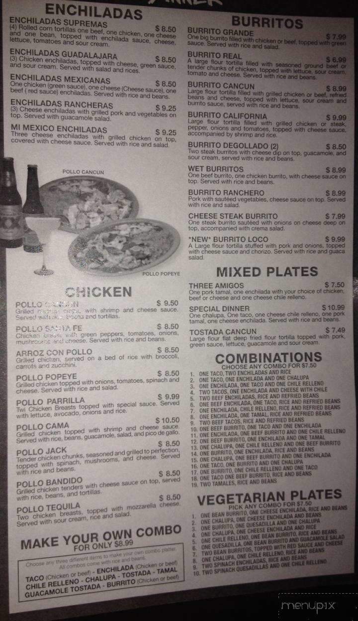 Cancun Mexican Grill - Hays, KS menu_pic