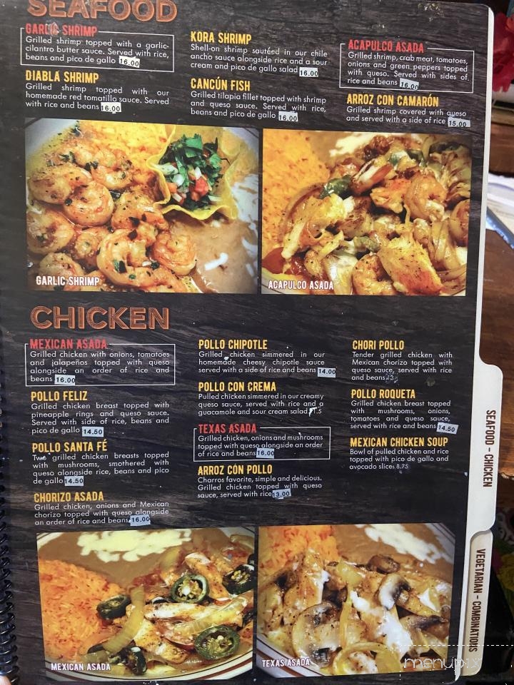 El Charro Mexican Grill - Radford, VA menu_pic