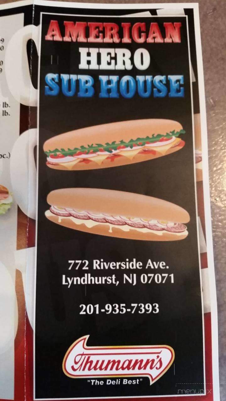 American Hero Subhouse - Lyndhurst, NJ menu_pic