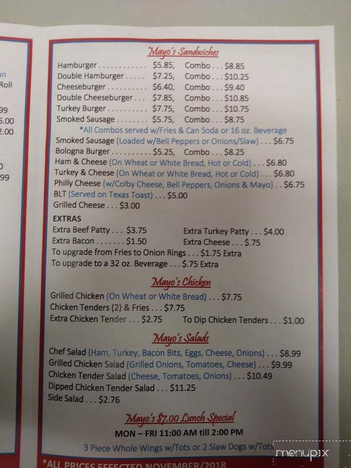 Mayo's Burger & Wings - Arlington, TN