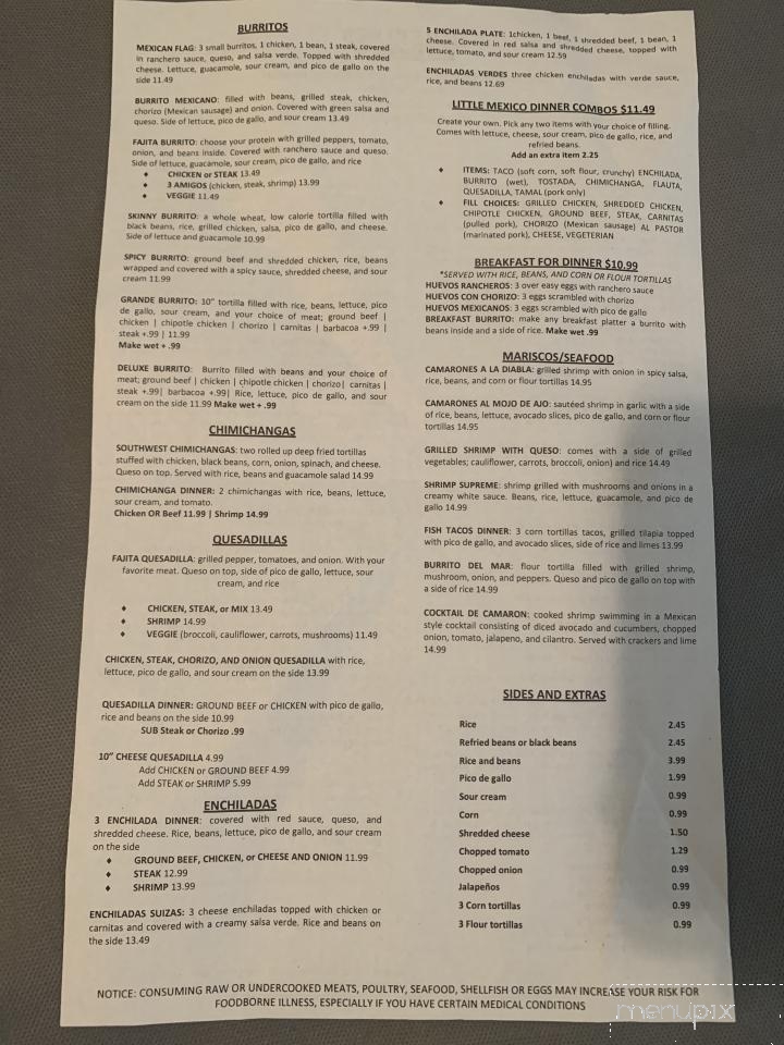 Little Mexico - Wyoming, MI menu_pic