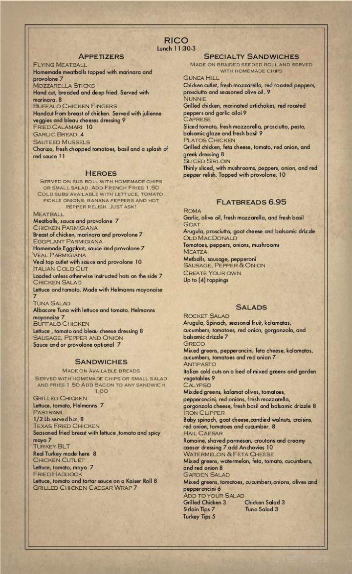 Rico Figs - Hampton, NH menu_pic