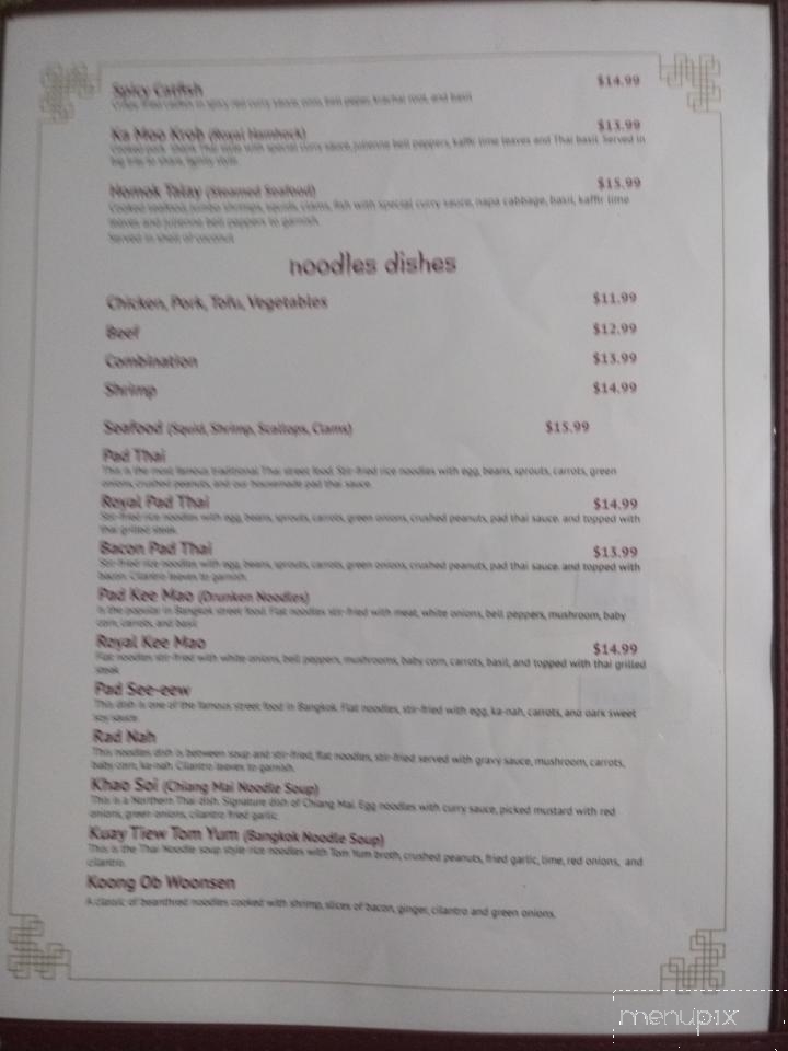 Thai Orchid Bistro - Yukon, OK menu_pic
