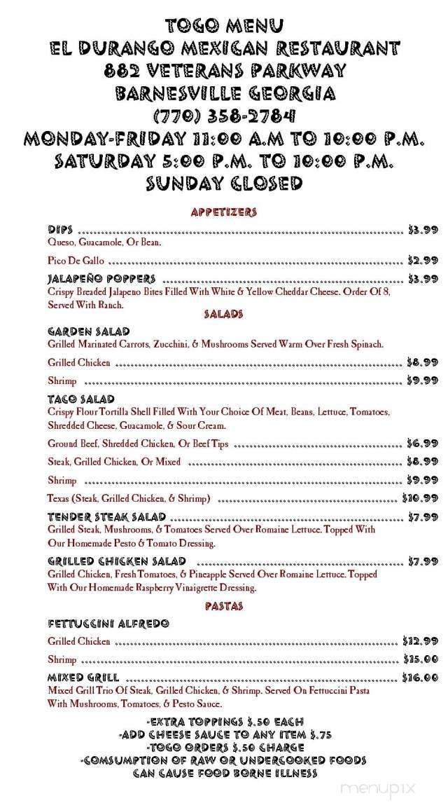 El Durango - Barnesville, GA