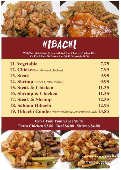 Sakura Hibachi and Poke - Kettering, MD menu_pic